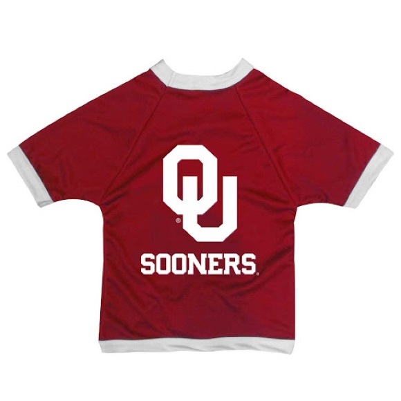 2/$20 University of Oklahoma OU Sooners Athletic Dimple Mesh Dog Jersey - NWT - Picture 3 of 9